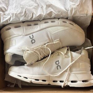 NEW. NEVER WORN. On Running Sneakers White Athletic Shoes. Gender Neutral